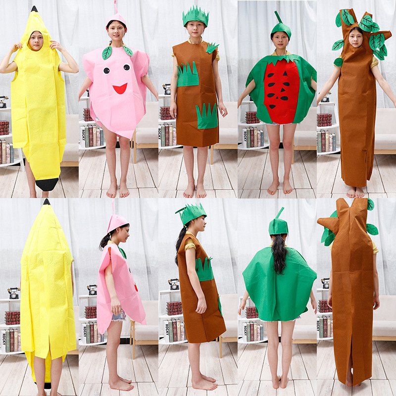 Костюм для выступлений для взрослых и детей, креативный костюм фрукта, мультяшный сценический костюм, прямая продажа