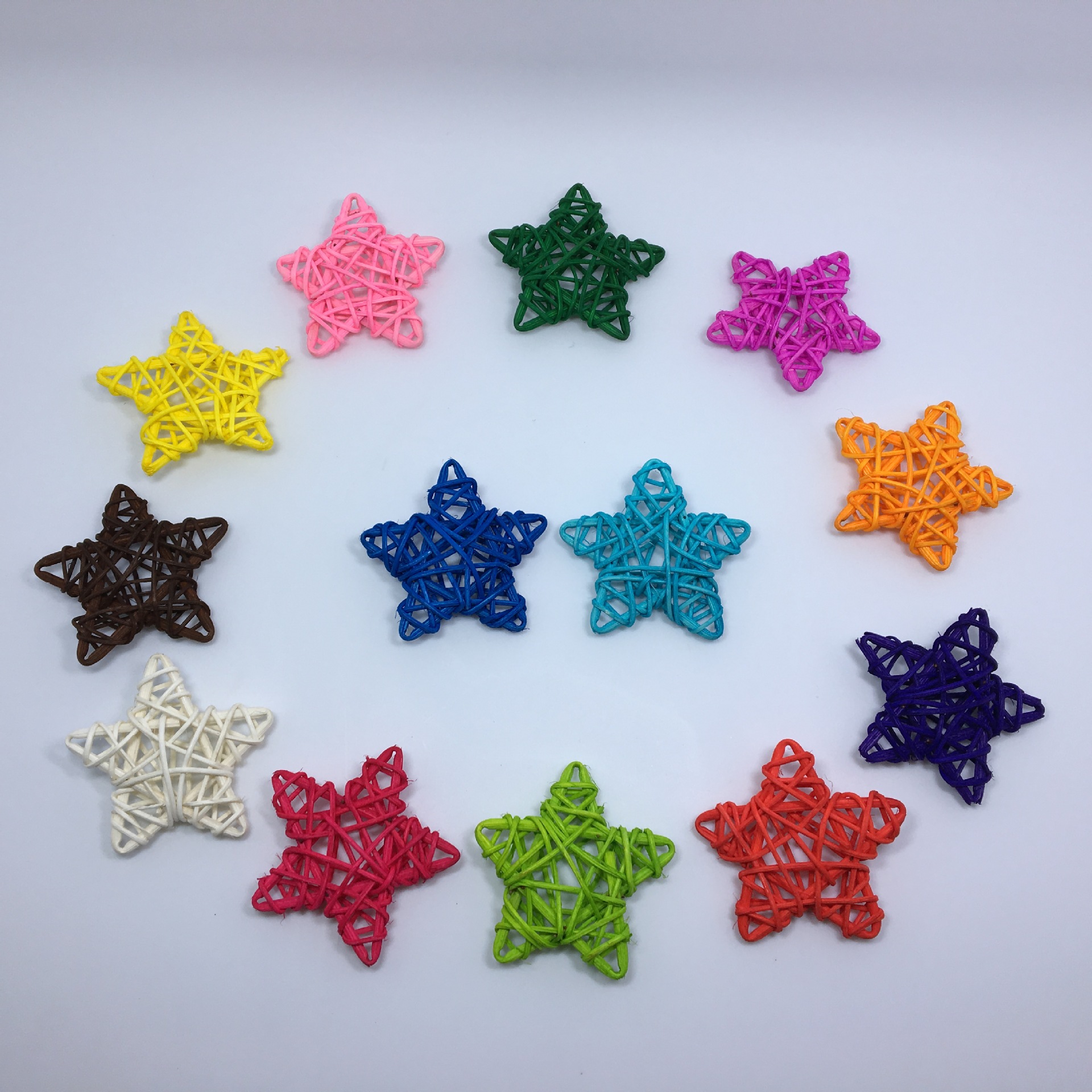 6 см ротанговая пятиконечная звезда рождественское украшение для класса