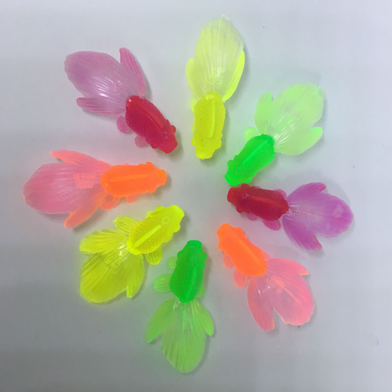 Small Goldfish Toy Plastic Environmentally Friendly Colorful Artificial Marine Animal Model Gashapon Gift Gift Food Toy