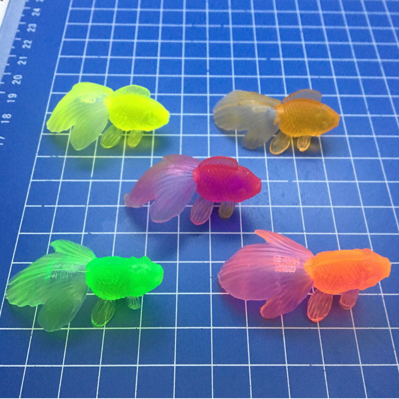 Small Goldfish Toy Plastic Environmentally Friendly Colorful Artificial Marine Animal Model Gashapon Gift Gift Food Toy