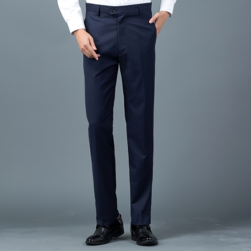 Western Pants Men's Work Slim-fit Black Suit Pants Business Casual Suit Pants Men's Formal Pants