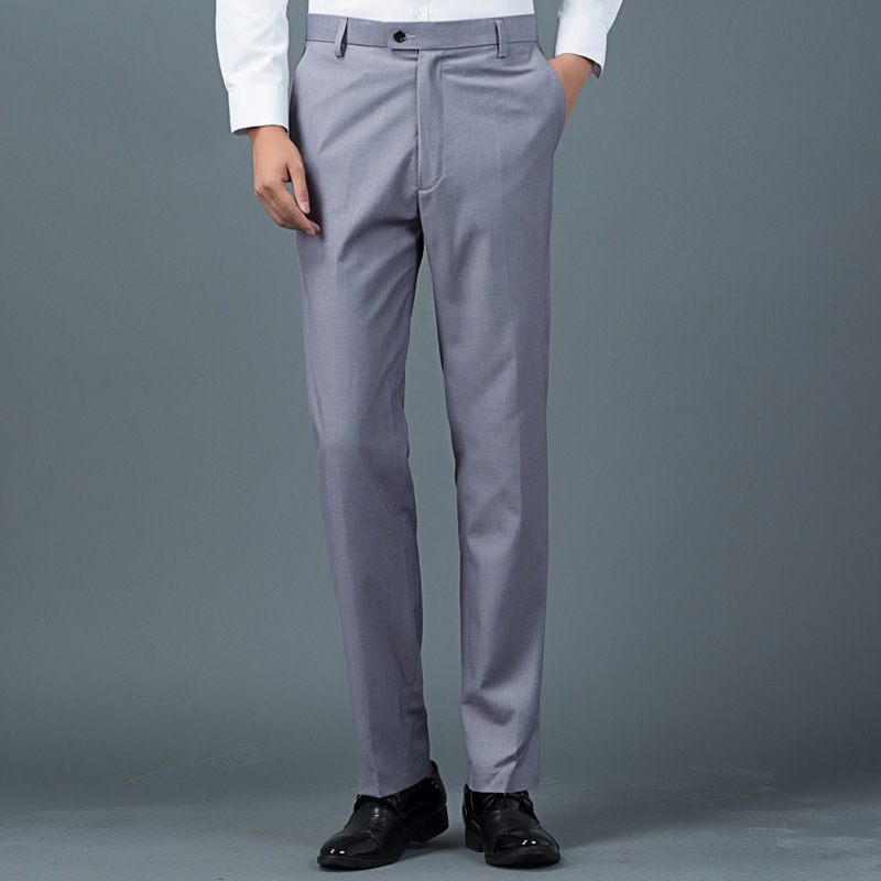 Western Pants Men's Work Slim-fit Black Suit Pants Business Casual Suit Pants Men's Formal Pants