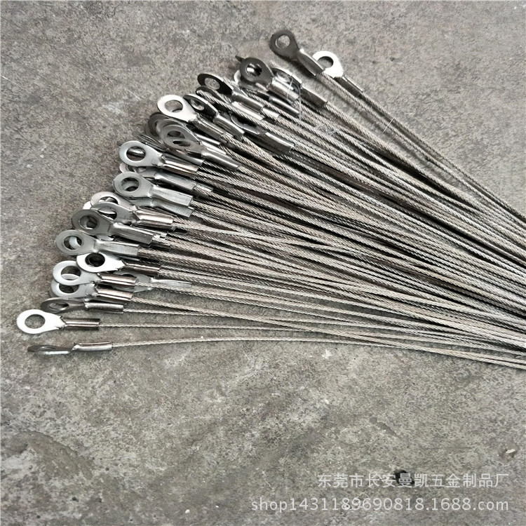 Manufacturer Wholesales Large Quantities of Stainless Steel Wire Rope, Galvanized and Rubber-Coated Wire Rope, Wire Rope Pressing and Processing, Right-Hand and Left-Hand Twisted