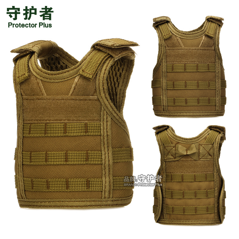 Z511-miniature molle vest drink beer bottle cover small vest Christmas gift KTV bar decorations