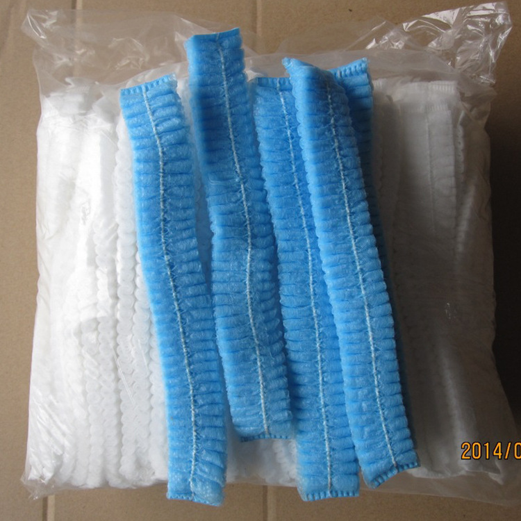 Factory direct purchase disposable headgear elastic headgear cap non-woven strip cap dustproof workshop work cap
