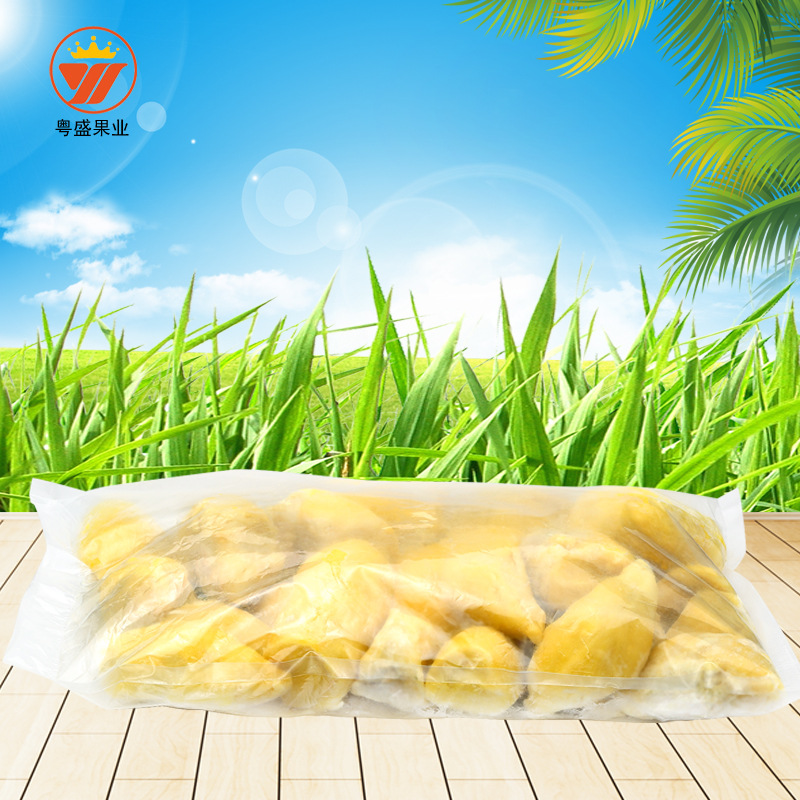 Thailand Imported Wholesale Frozen Durian Cored 3A Golden Pillow Durian Meat 5kg Fresh Durian Pulp with Seeds