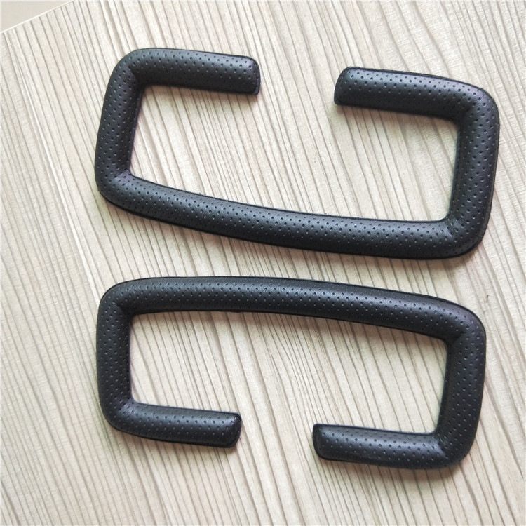 Huisheng Supply Vr Eye Mask Sponge Mesh Cloth Leather Punched Hot-Pressed Molding Sponge Eye Mask Pu Belt Breathable Hole