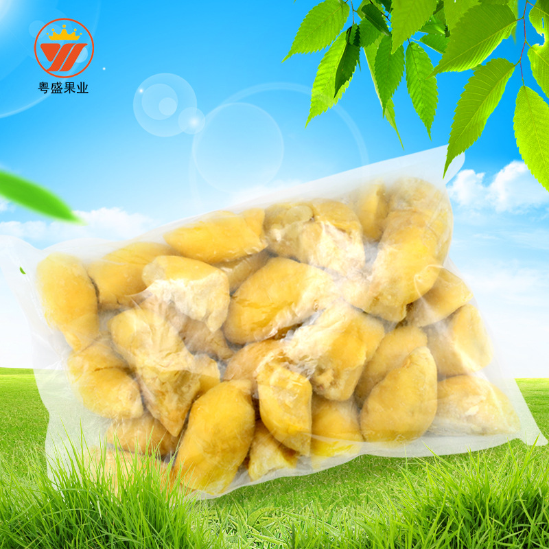 Thailand Imported Wholesale Frozen Durian Cored 3A Golden Pillow Durian Meat 5kg Fresh Durian Pulp with Seeds