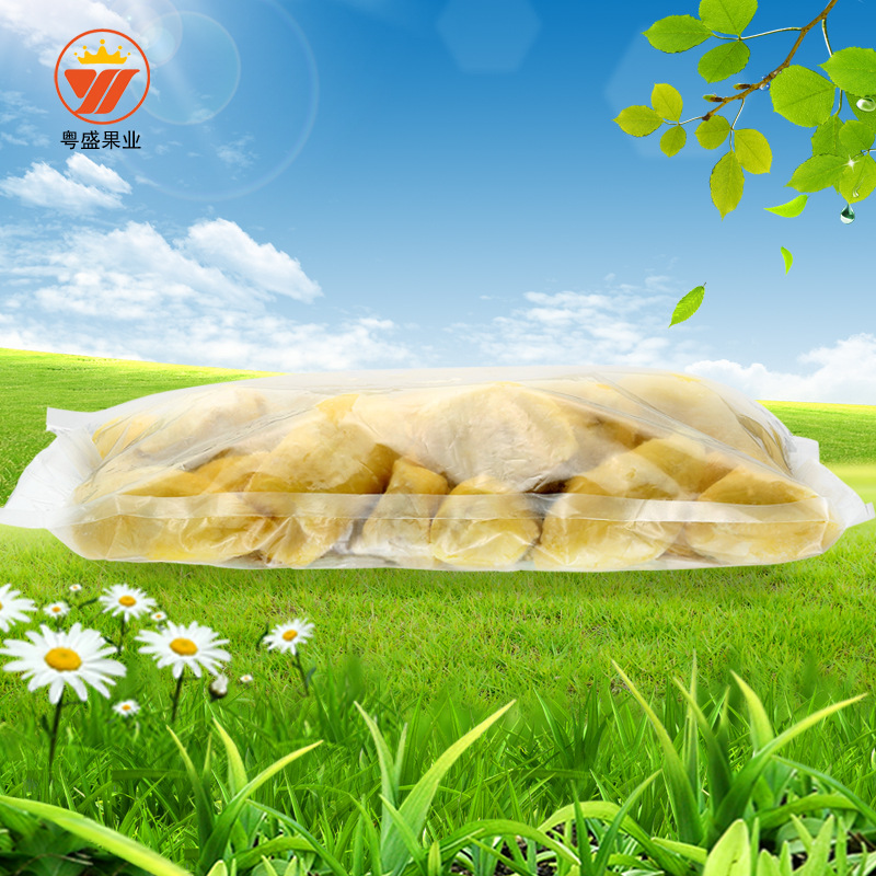 Thailand Imported Wholesale Frozen Durian Cored 3A Golden Pillow Durian Meat 5kg Fresh Durian Pulp with Seeds