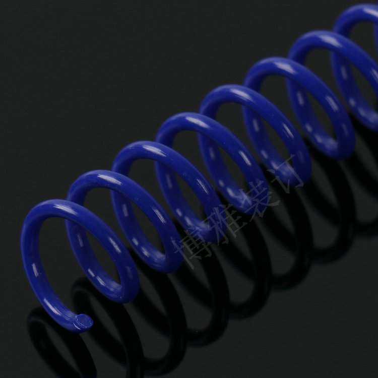 BOYA transparent PVC binding rubber ring children's book ring PET spiral plastic single coil red snake ring