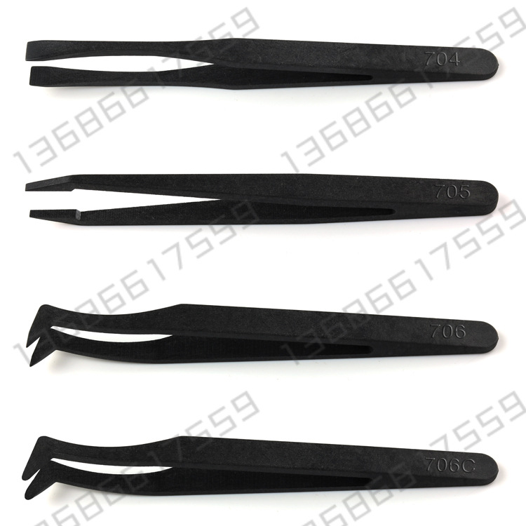 DIY Hand Tools Samsung Oppo Huawei Foxconn Mobile Phone Smt Assembly Esd Anti-Static Plastic Tweezers