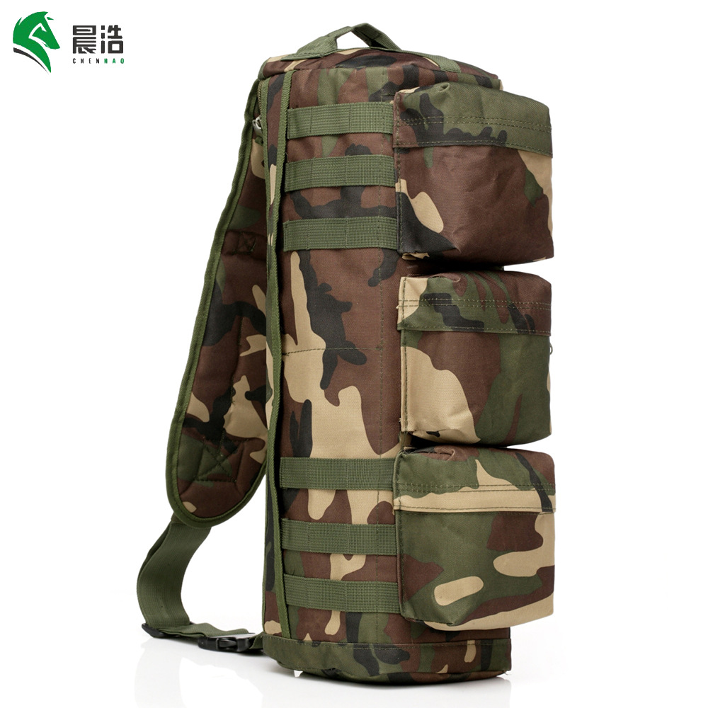 Outdoor Multifunctional Shoulder Bag Charge Bag Camouflage Crossbody Bag Tactical Shoulder Bag Cycling Mountain Climbing Large Capacity Bag