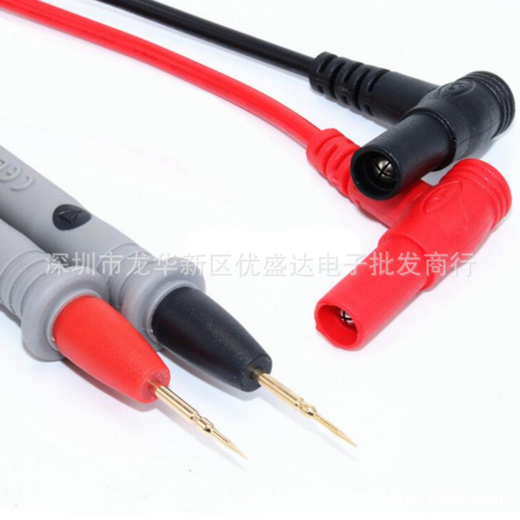 Multimeter Pen Line Extra Tip Fine Tip 20A Gold-Plated Copper Needle 20A Test Pen Multimeter Universal Multimeter Pen