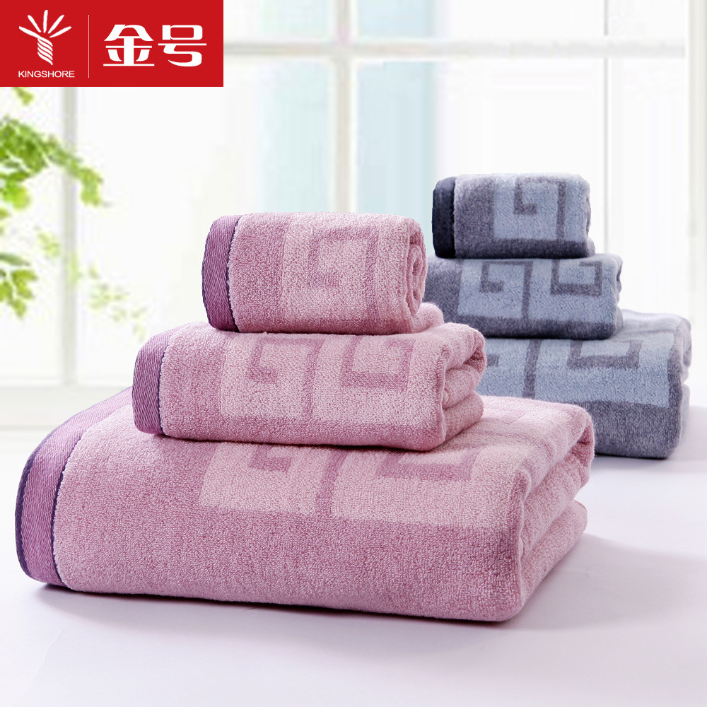 Набор золотого номера, чистый хлопок, квадратное полотенце, полотенце и банное полотенце, классический узор, S1206, полотенце для умывания и купания