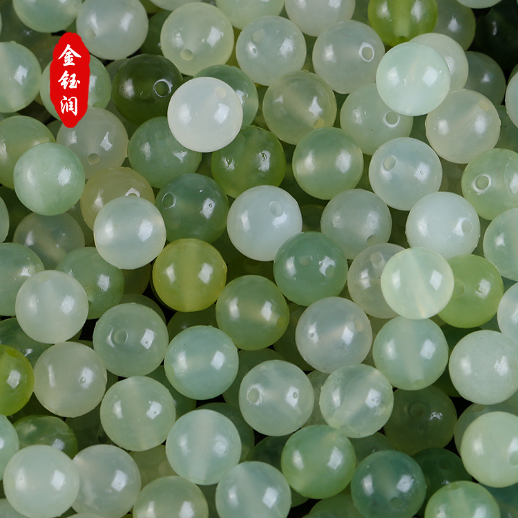 Натуральные нефритовые бусины, рассыпные бусины, ручные DIY ювелирные аксессуары, ожерелье из нефритовых бусин, оптовая продажа