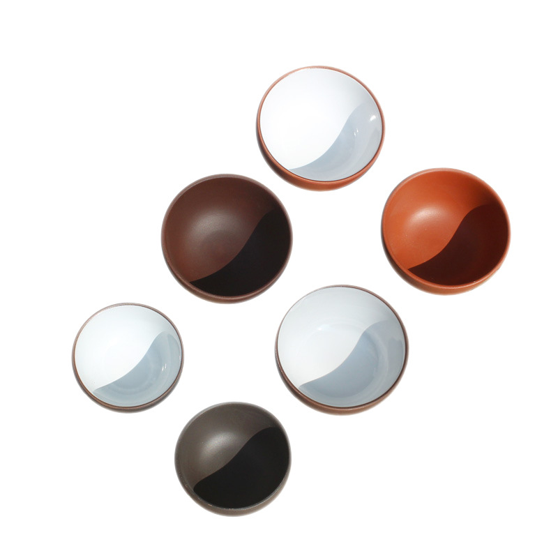 Zisha Tea Cup Small Cup Zisha Small Tea Cup Tea Kung Fu Small Tea Cup Single Ceramic Household Cup Tea Set Mini