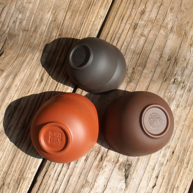 Zisha Tea Cup Small Cup Zisha Small Tea Cup Tea Kung Fu Small Tea Cup Single Ceramic Household Cup Tea Set Mini