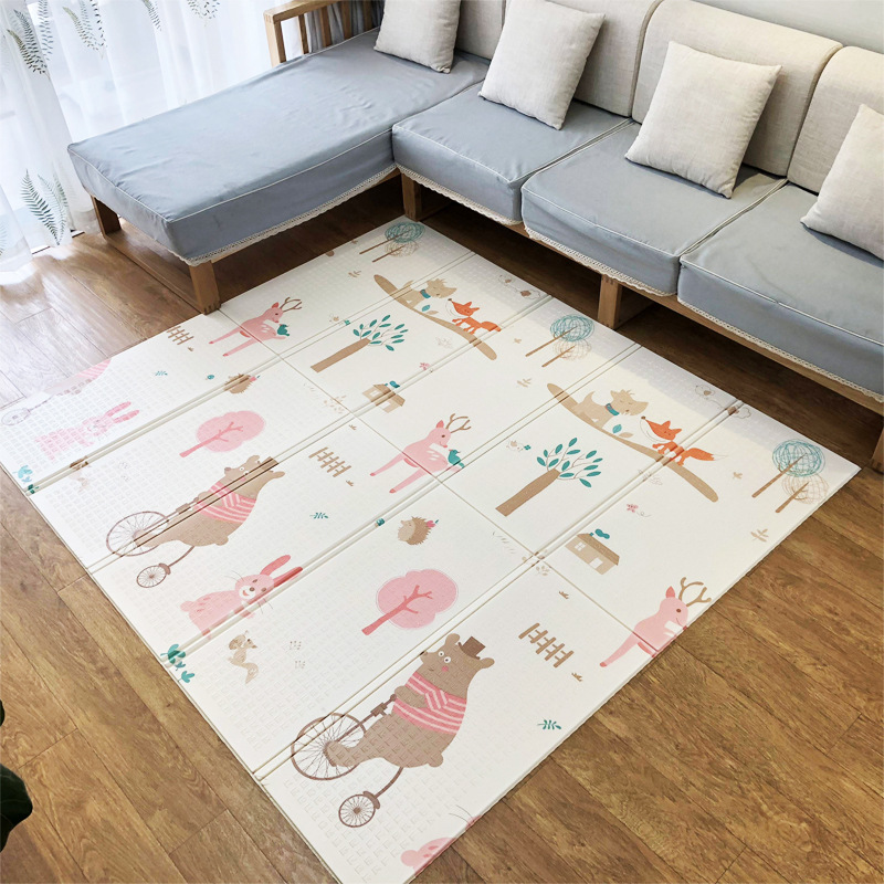 Baby Crawling Mat Foldable XPE Baby Children's Thickened Living Room Household Foam Early Education Mat Dirt Resistant Crawling Mat