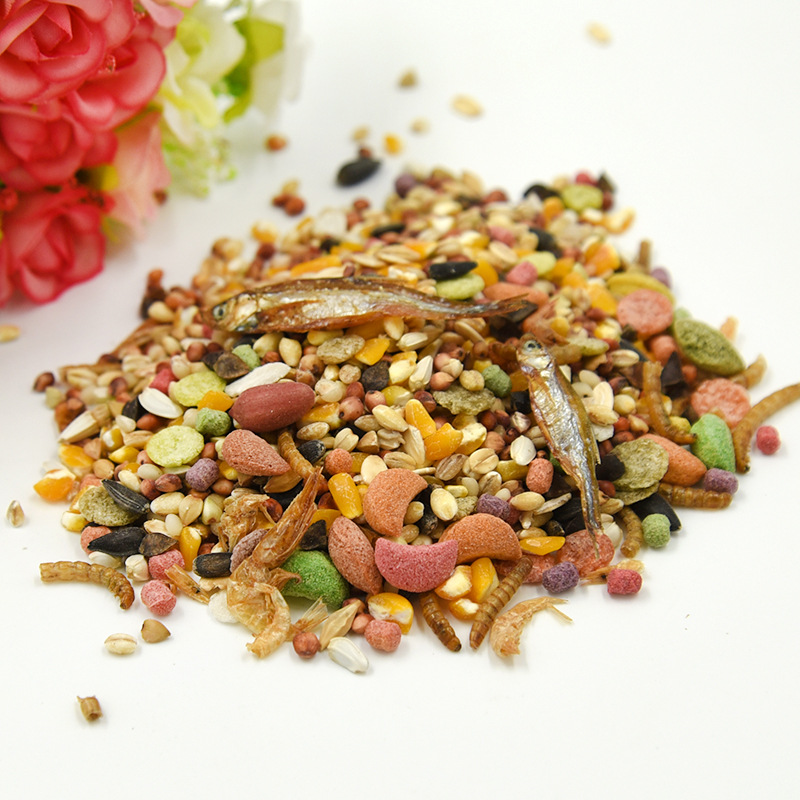 Hamster Food Small Pet Supplies Hamster Food Self-matching Grain Seafood Food Fruit and Vegetable Food Bread Worm Dried Golden Bear