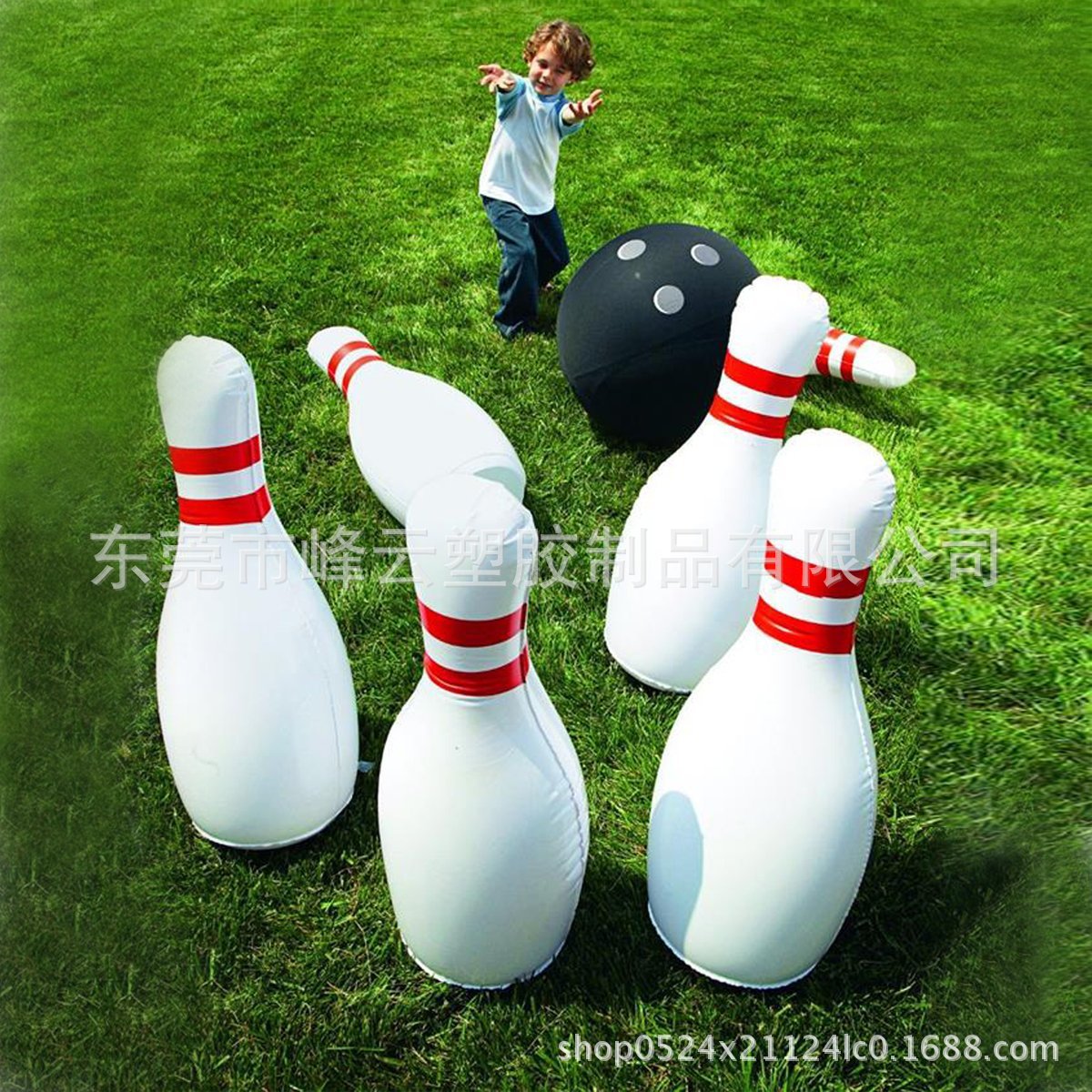Dongguan Qiaotou Factory Customized Pvc Blow Bowling Ball Customized with Full Board Printing Pattern