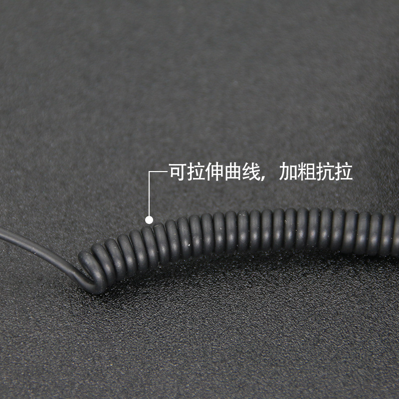 K-head universal walkie-talkie headset M-head mall walkie-talkie headset ear hanging TPE headphone cable factory wholesale