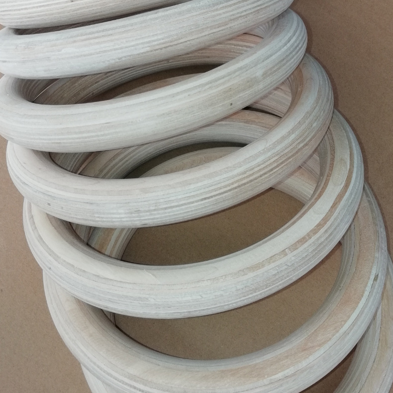 Sports Wooden Rings Gymnastics Fitness Birch Rings Arm Training Wooden Rings