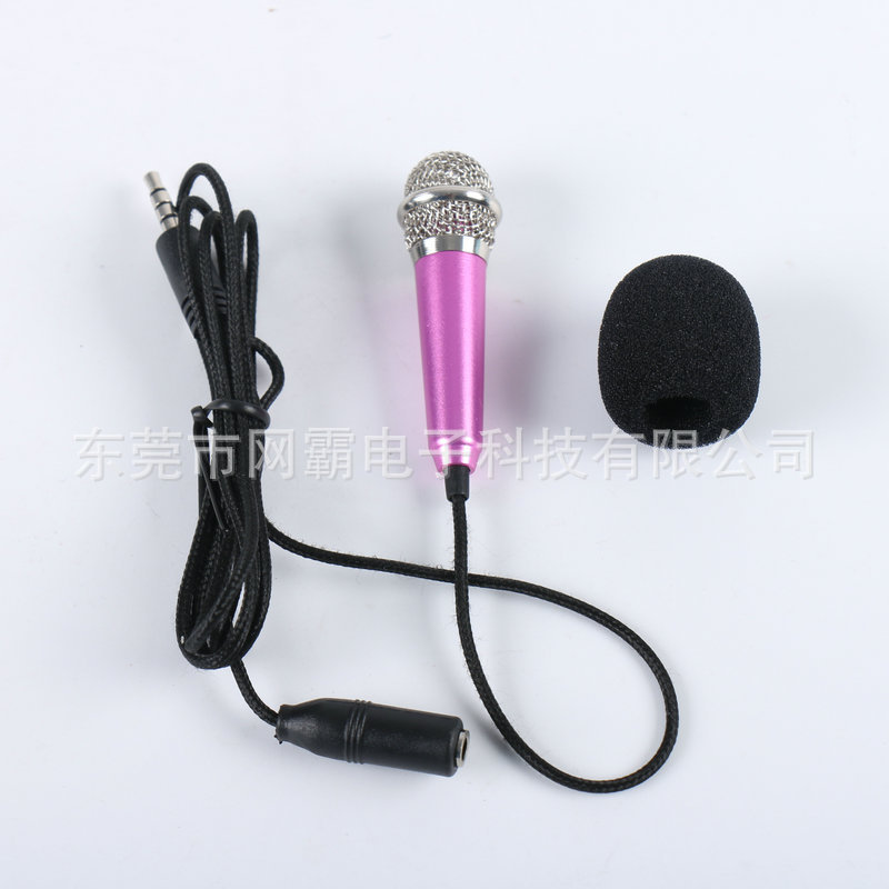 Manufacturer's Supply Karaoke Small Microphone Headphones Mobile Phone Mini Microphone Singing K National Karaoke Artifact Singing Special