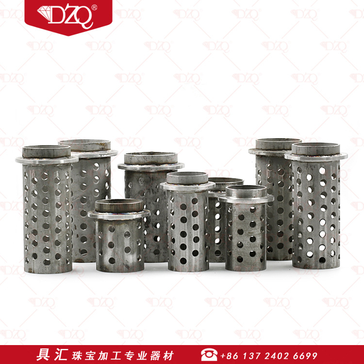 DZQ stainless steel jewelry steel cup oven 4x 9 inch steel cup steel bell jewelry casting steel cup jewelry casting equipment