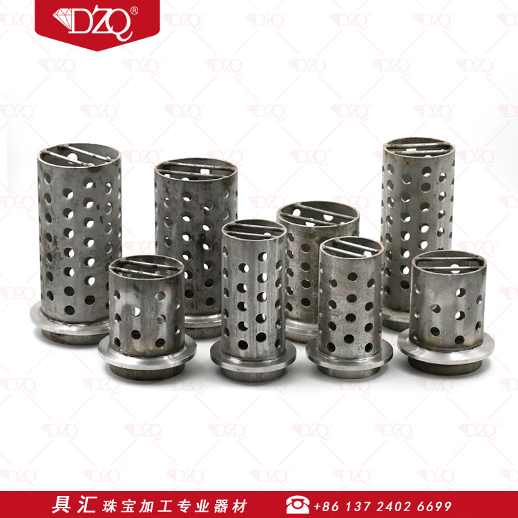 DZQ stainless steel jewelry steel cup oven 4x 9 inch steel cup steel bell jewelry casting steel cup jewelry casting equipment