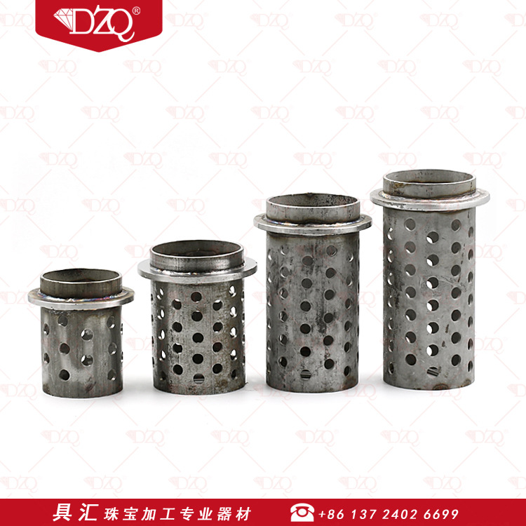DZQ stainless steel jewelry steel cup oven 4x 9 inch steel cup steel bell jewelry casting steel cup jewelry casting equipment