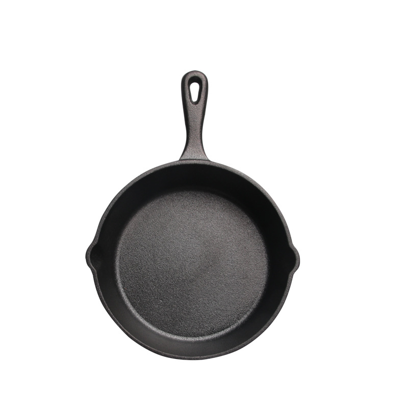 Cast Iron Pan Small Frying Pan Flat Bottom Non-stick Pan Old-fashioned Household Fried Egg Pan Large Iron Pan Induction Cooker Non-stick Pot Set