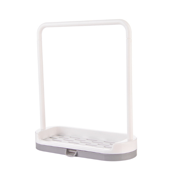 Kitchen Countertop Storage Rack Rag Dishcloth Drain Rack Punch-Free Towel Wipe Cloth Rack Rag Hanger