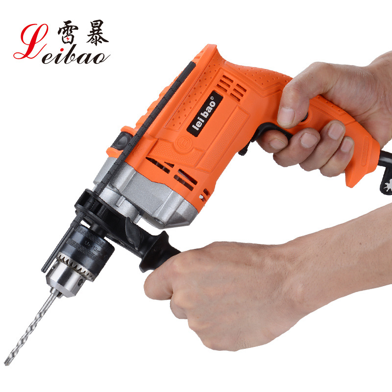 Multifunctional Impact Drill, Household Electric Drill, Dual-Purpose High-Power Pistol Drill, Electric Tool with Shock Absorption and High Power