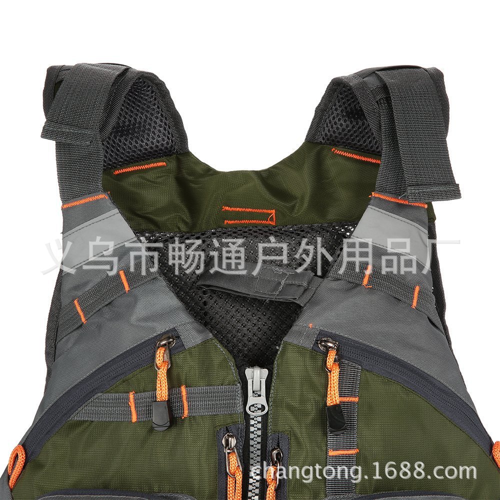 Rock fishing vest Luya sea fishing suit fishing life jacket multi-pocket foam can be removed