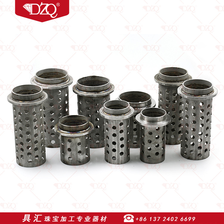 DZQ stainless steel jewelry steel cup oven 4x 9 inch steel cup steel bell jewelry casting steel cup jewelry casting equipment