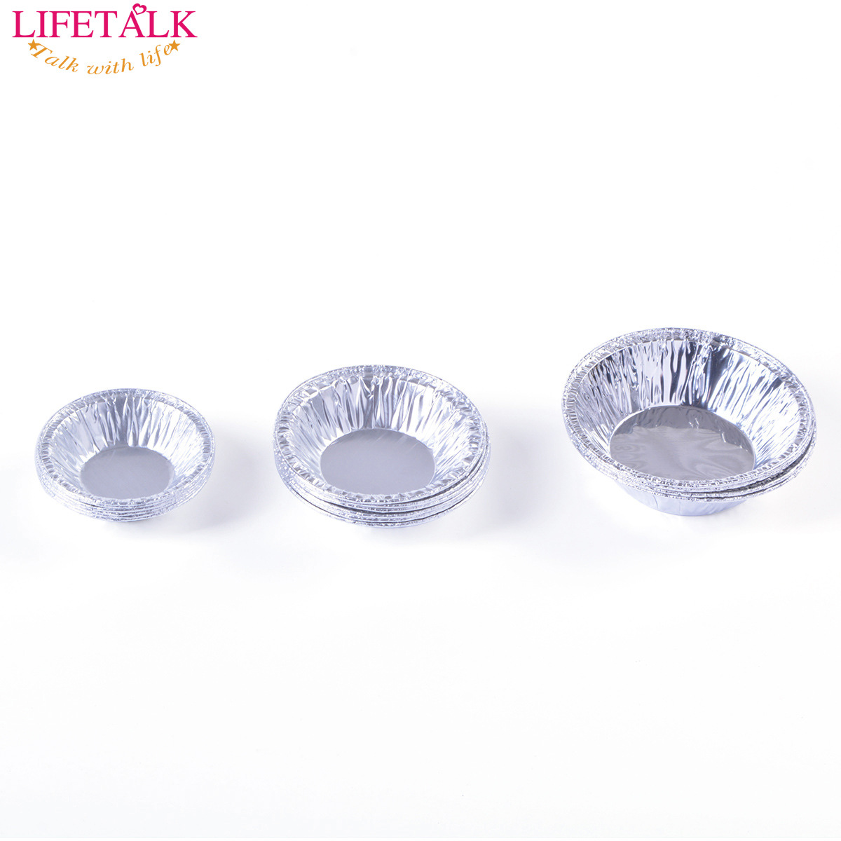Round Egg Tart Mold Disposable Crystal Bowl Cake Mold Aluminum Foil Egg Tart Tray Portuguese Tart Baking Tin Foil Tray