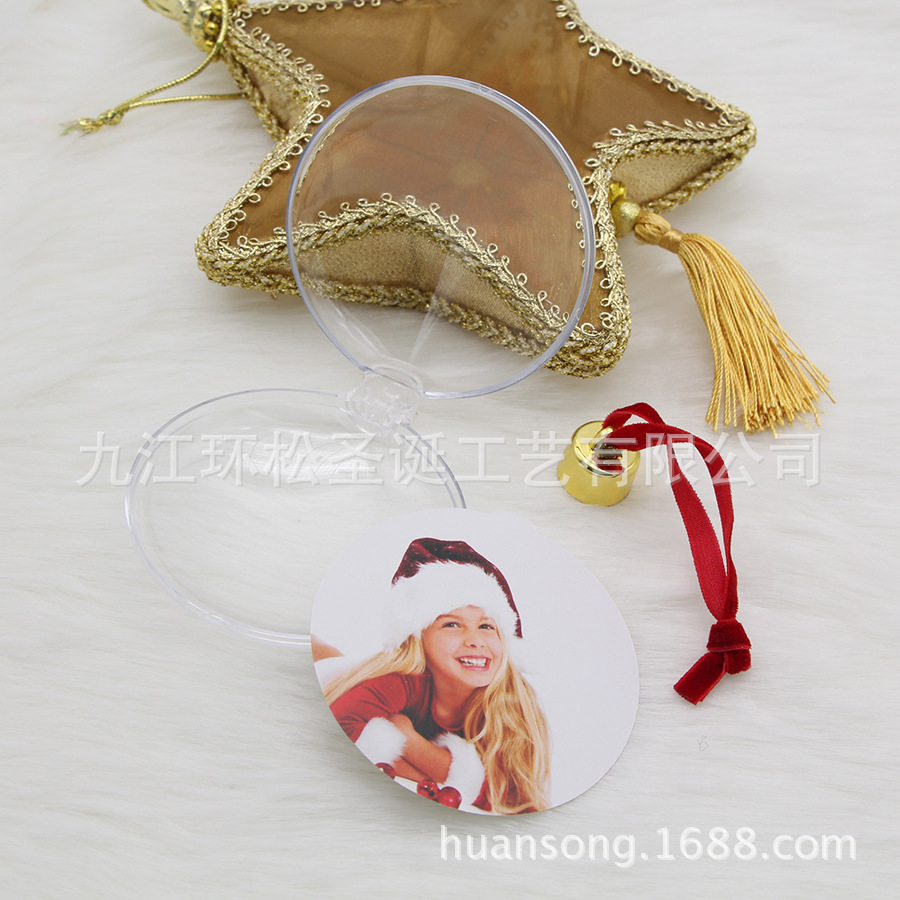 Christmas photo ball Valentine's Day gift DIY party props cross-border foreign trade Christmas tree dress factory direct sales