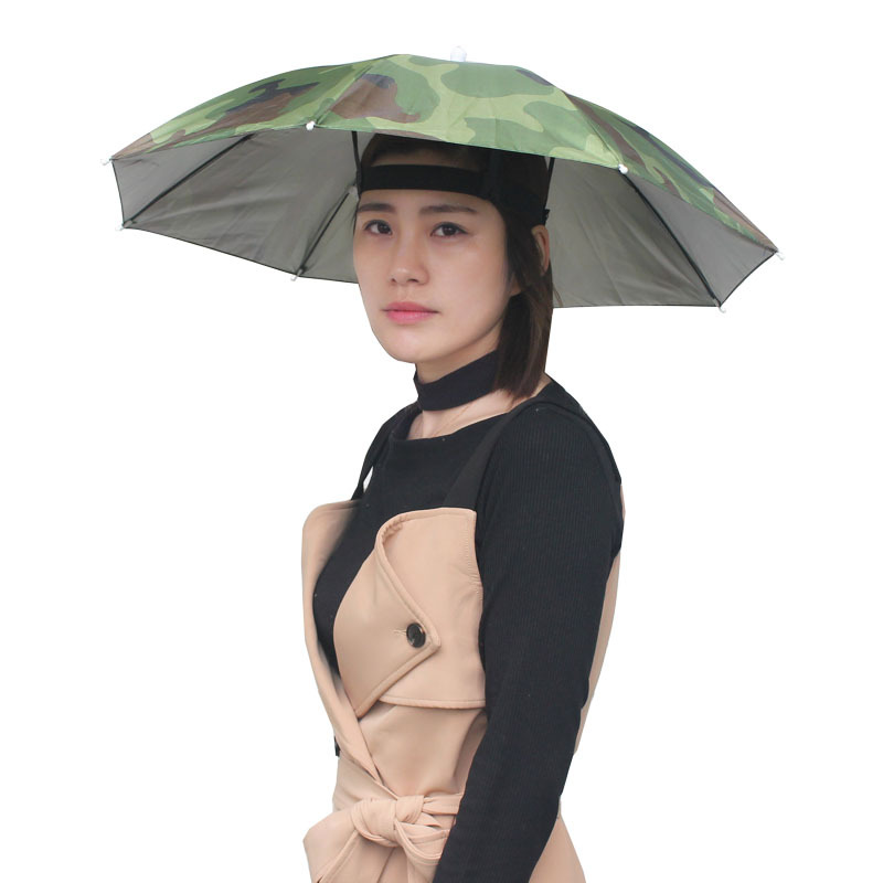 Muzeyu Factory Direct Sales Anti-Uv Sunny and Rainy Umbrella Hat Head Hat Umbrella Fishing Hat Sun Hat Umbrella