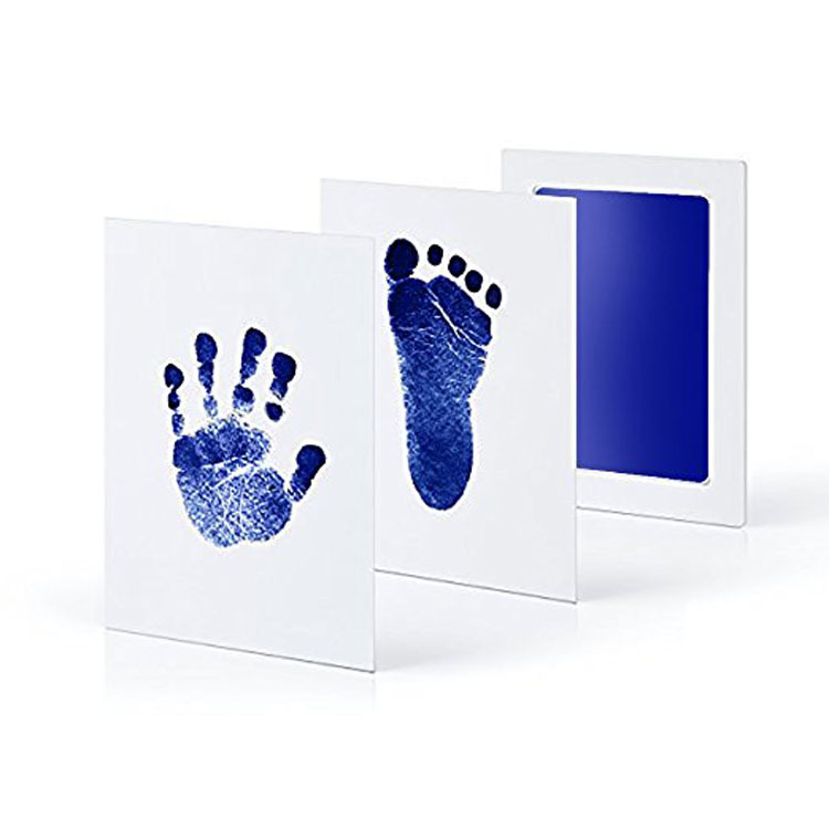 Newborn Baptism Products Baby Hand and Foot Print Handprint Table Baby Disposable Printing Oil Don't Wash Your Feet