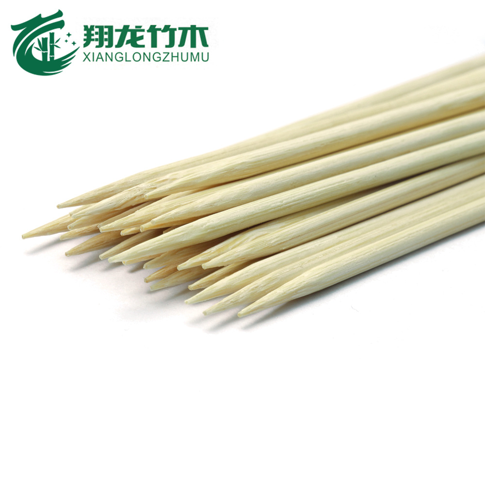 Factory production of disposable 5mm diameter bamboo stick disposable alms-bowl chicken Kwantung boiled sugar gourd special round stick