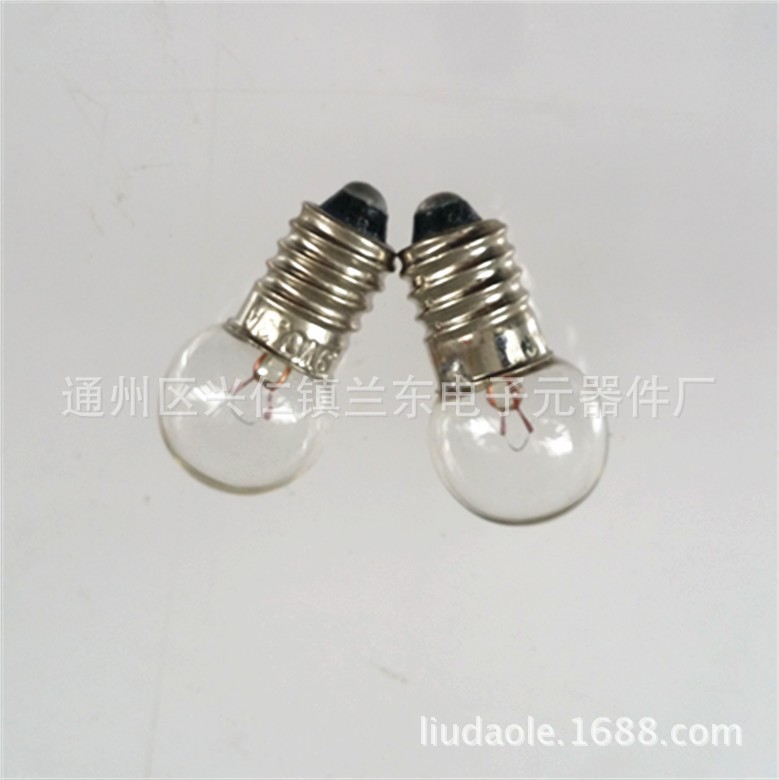 Scientific physics experiment E10 screw 1.5V2.5V3.8V4.8V6V6.2V0.3A5W small bulb indicator light