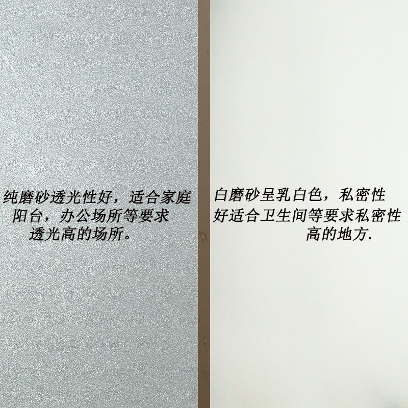 Wholesale electrostatic frosted glass stickers bathroom bathroom window privacy anti-peep film sunshade heat insulation sunscreen film