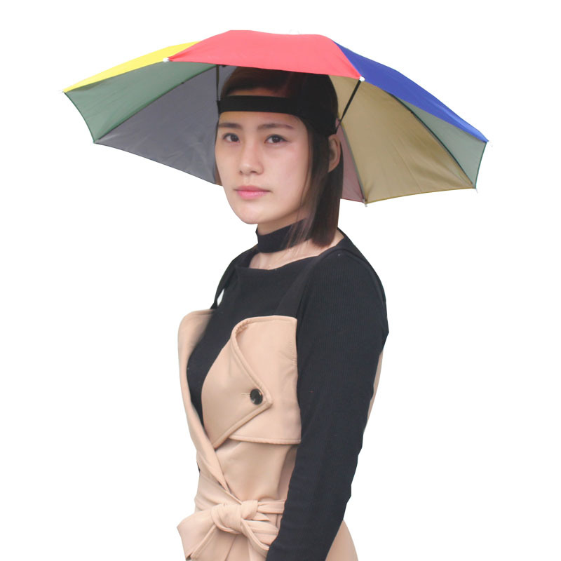 Muzeyu Factory Direct Sales Anti-Uv Sunny and Rainy Umbrella Hat Head Hat Umbrella Fishing Hat Sun Hat Umbrella