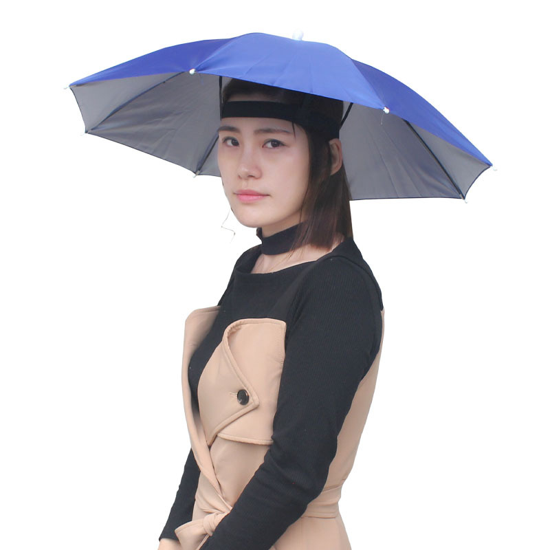 Muzeyu Factory Direct Sales Anti-Uv Sunny and Rainy Umbrella Hat Head Hat Umbrella Fishing Hat Sun Hat Umbrella