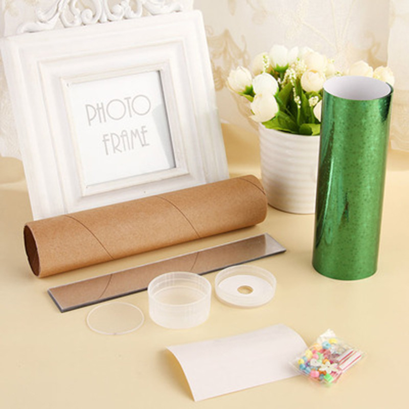 Children's educational nostalgic colorful toys handmade diy scientific small production paper material package magic Kaleidoscope