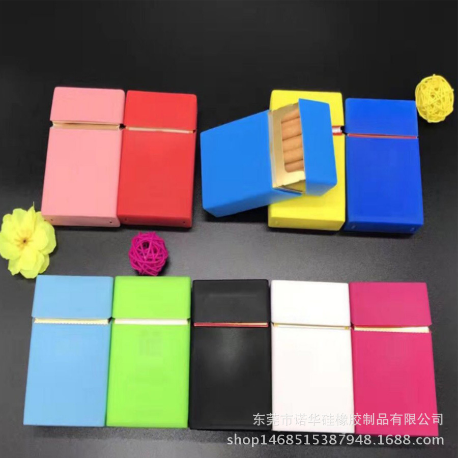 Random delivery direct sales silicone cigarette case women men's extended cigarette case 7 sizes silicone cigarette case cover