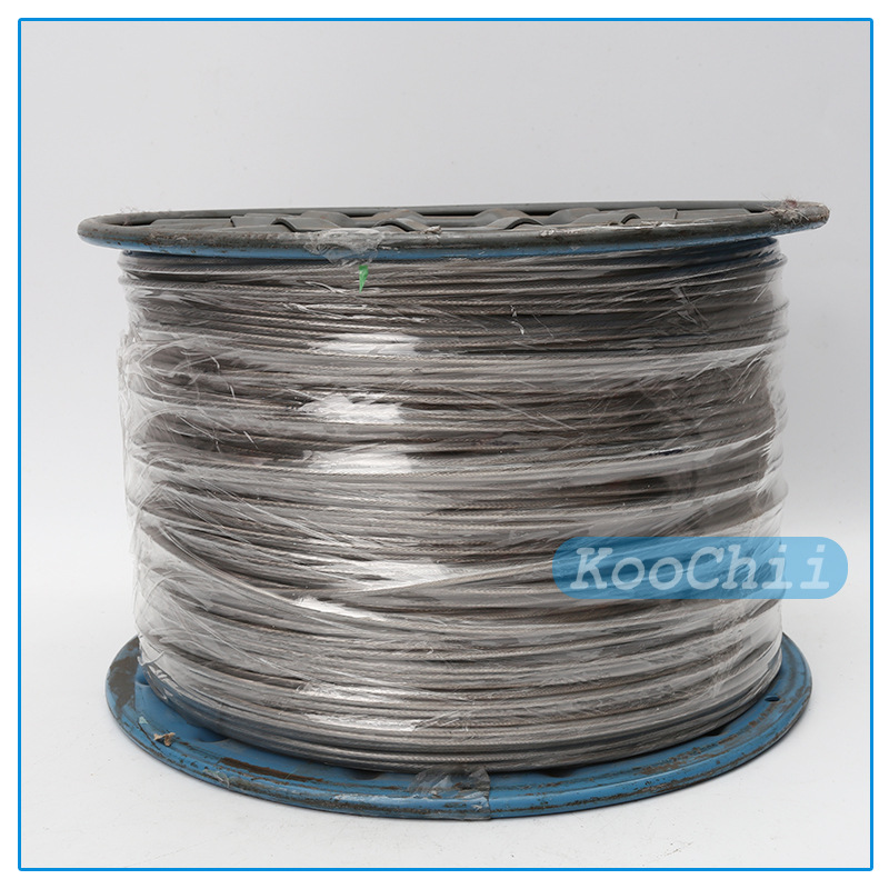 [Wholesale] Package Plastic Stainless Steel Wire Rope Wrapped with Rubber Invisible Protective Net with Nylon Pvc Teflon Teflon