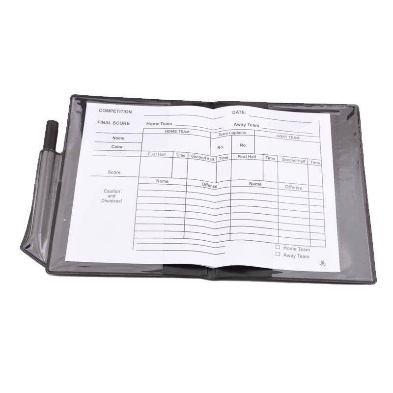 Football Red and Yellow Card Referee Red Card Yellow Card Referee Supplies Professional Competition Recording Equipment with Leather Case