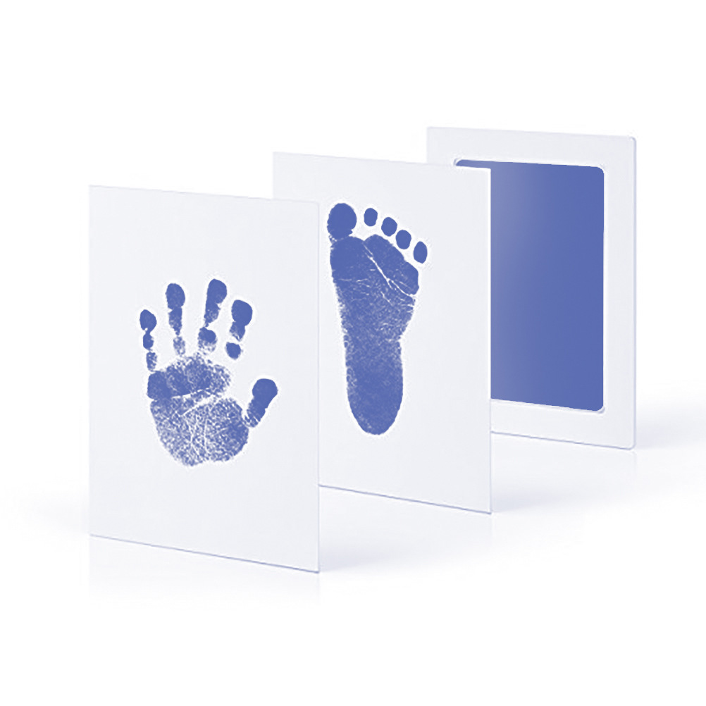 Newborn Baptism Products Baby Hand and Foot Print Handprint Table Baby Disposable Printing Oil Don't Wash Your Feet