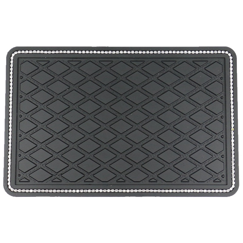 Car perfume ornaments diamond anti-slip mat car decoration products grid storage mat anti-slip mat sunscreen drillable